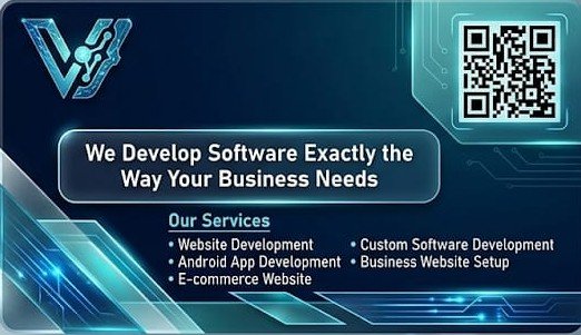 Vinav Software Solutions visiting card back